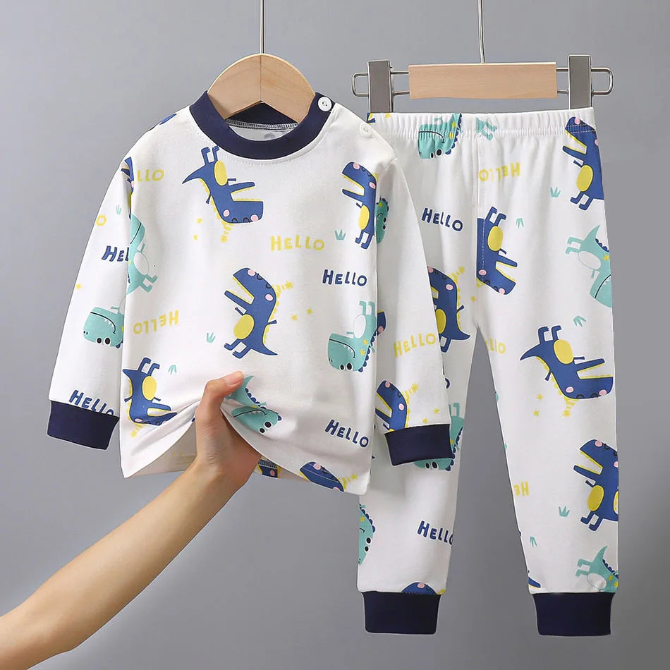 Cotton Children Pajamas Sets (Unisex) -