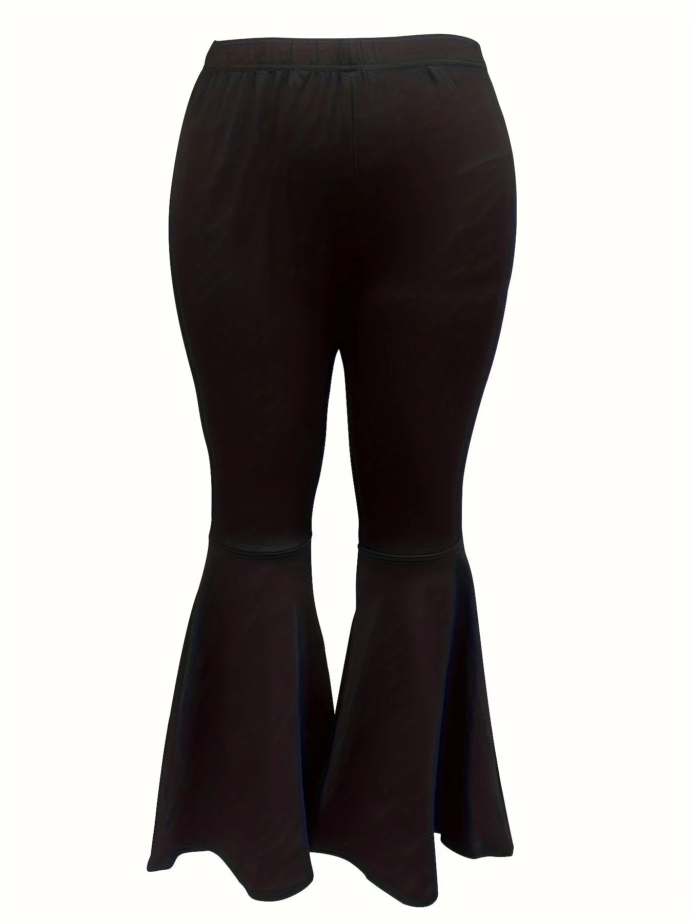 Plus-size women's trendy bell-bottomed trousers -