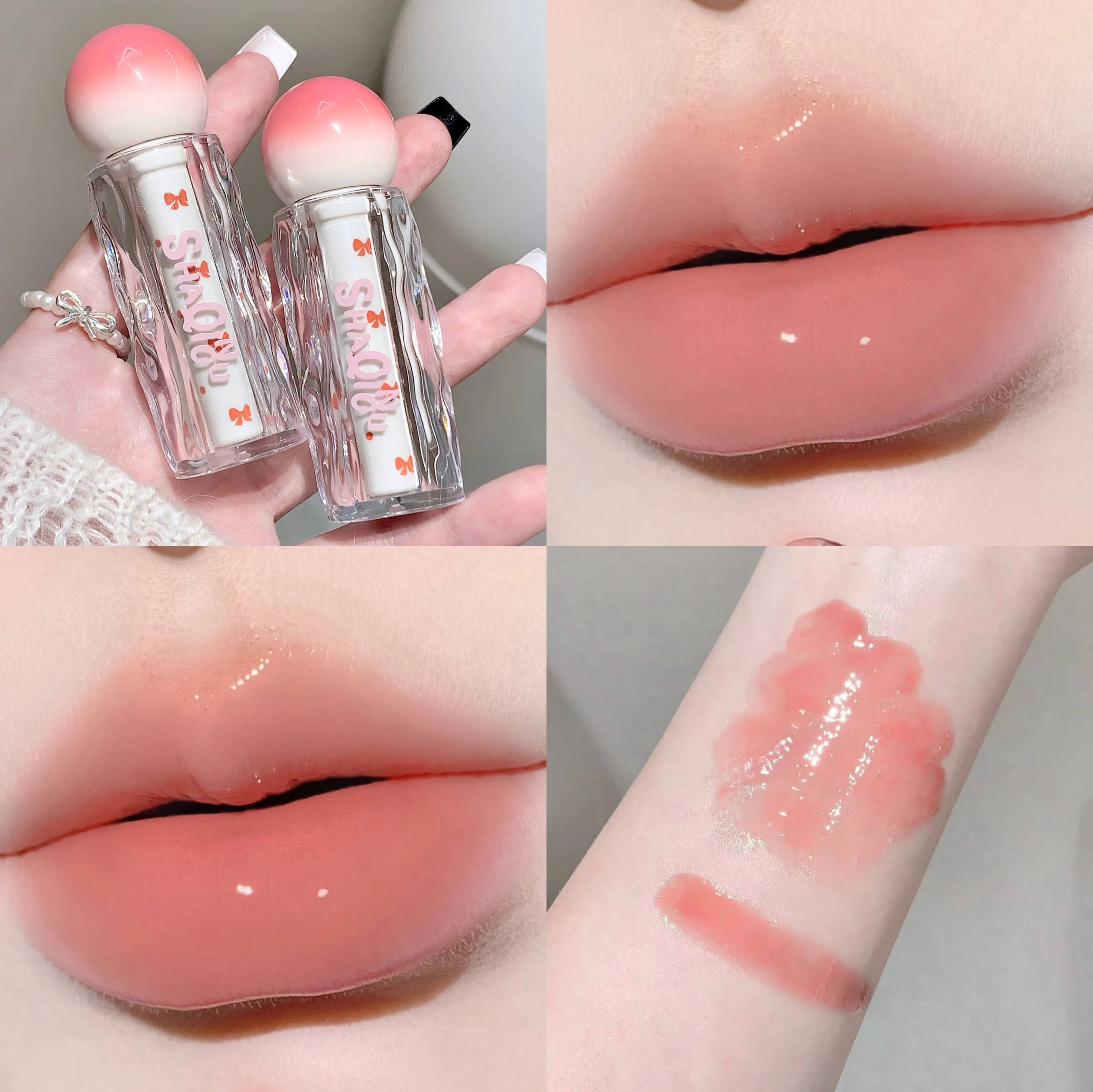 SHAQINUO Watery Lip Gloss Moisturizing Mirror Water Gloss Long-lasting Clear and Tender Lipstick Lip Gloss -