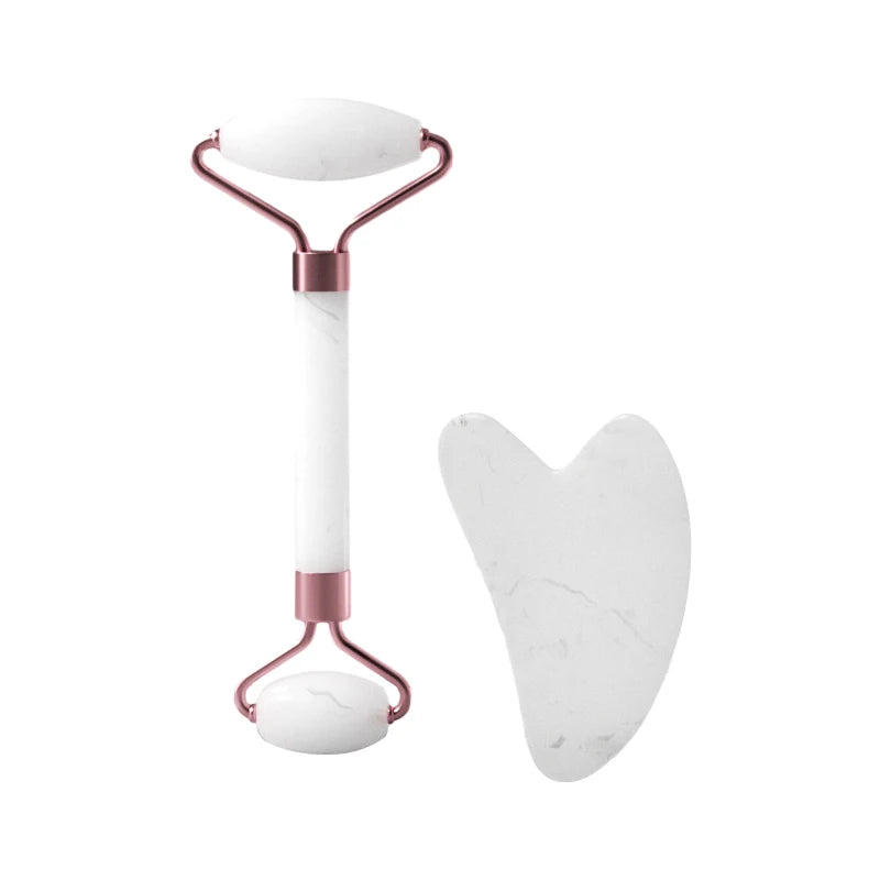 Enhance your skincare routine with this facial roller for the face, neck, and eyes. This resin massage tool can help improve circulation, reduce puffiness, and promote relaxation for a revitalized complexion. -