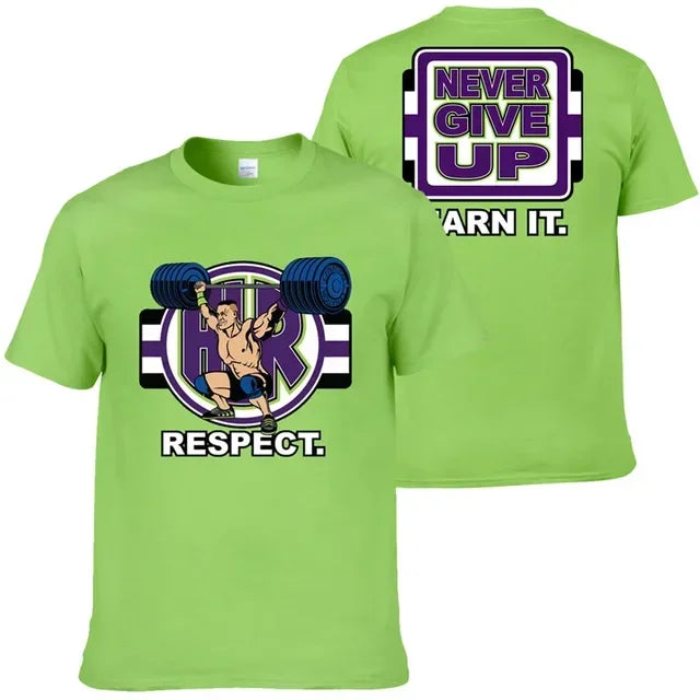 John Cena Wrestling Men's T-Shirt Summer Outdoor Sports Fitness Unisex Tops Casual O-Neck Short Sleeve Tee Casual Men Clothing -