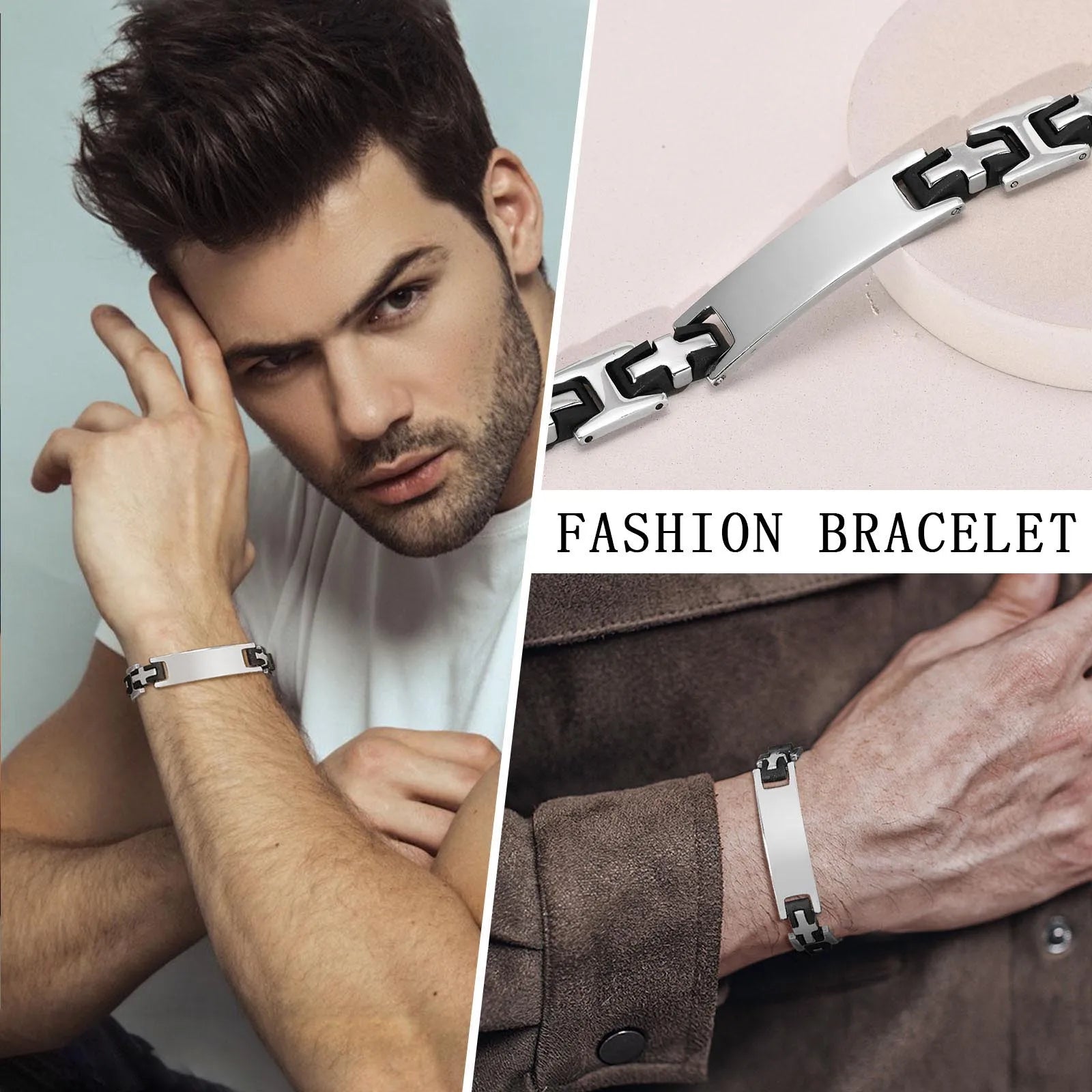 Christian Black Faith Cross Bracelets -