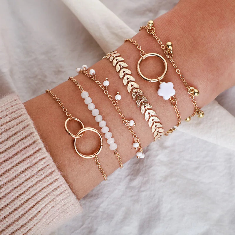 4pcs Cuban Chain Bracelets -