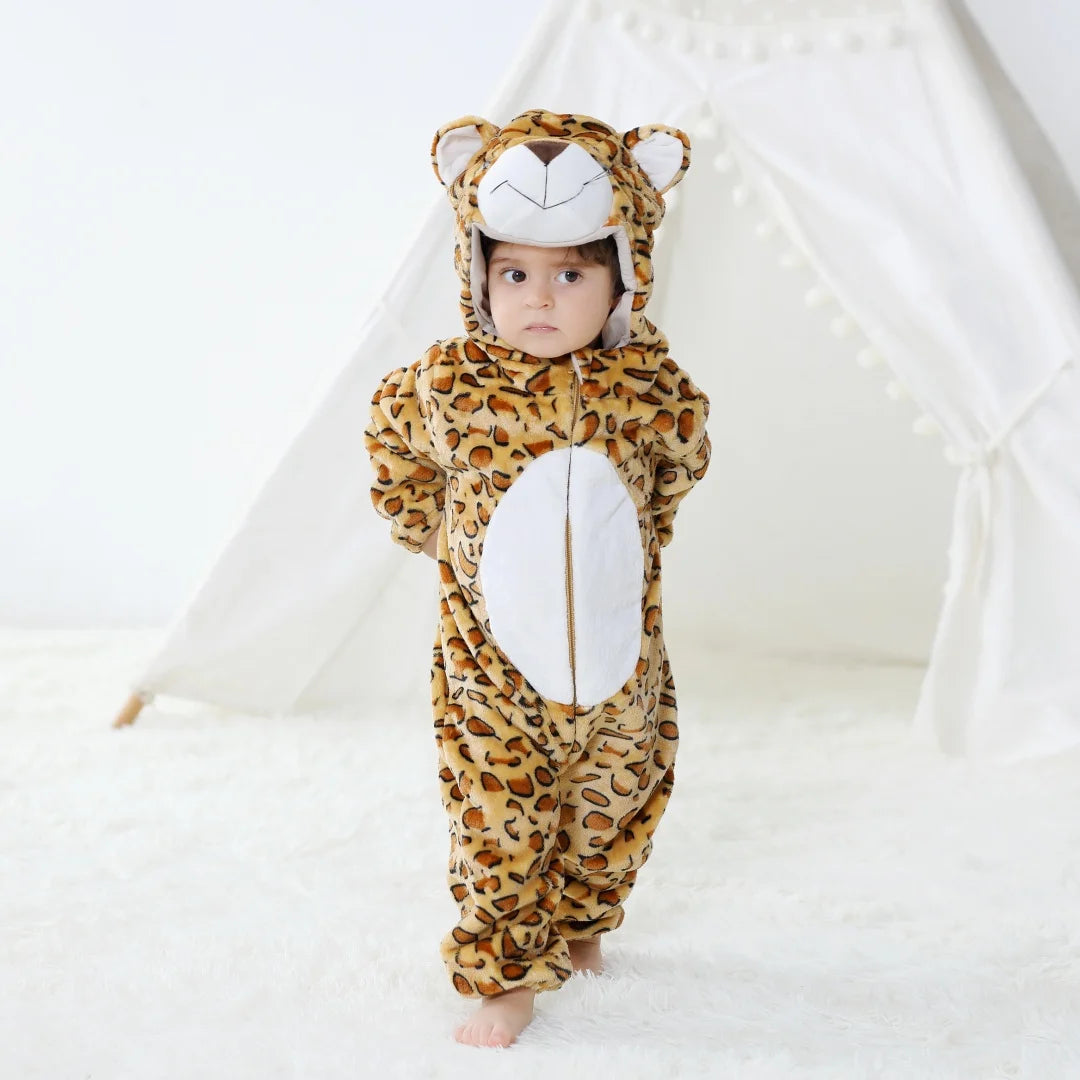 Dress your little one in these cute unisex infant pajamas featuring fun dinosaur and animal prints—perfect for cozy nights and playful days! -