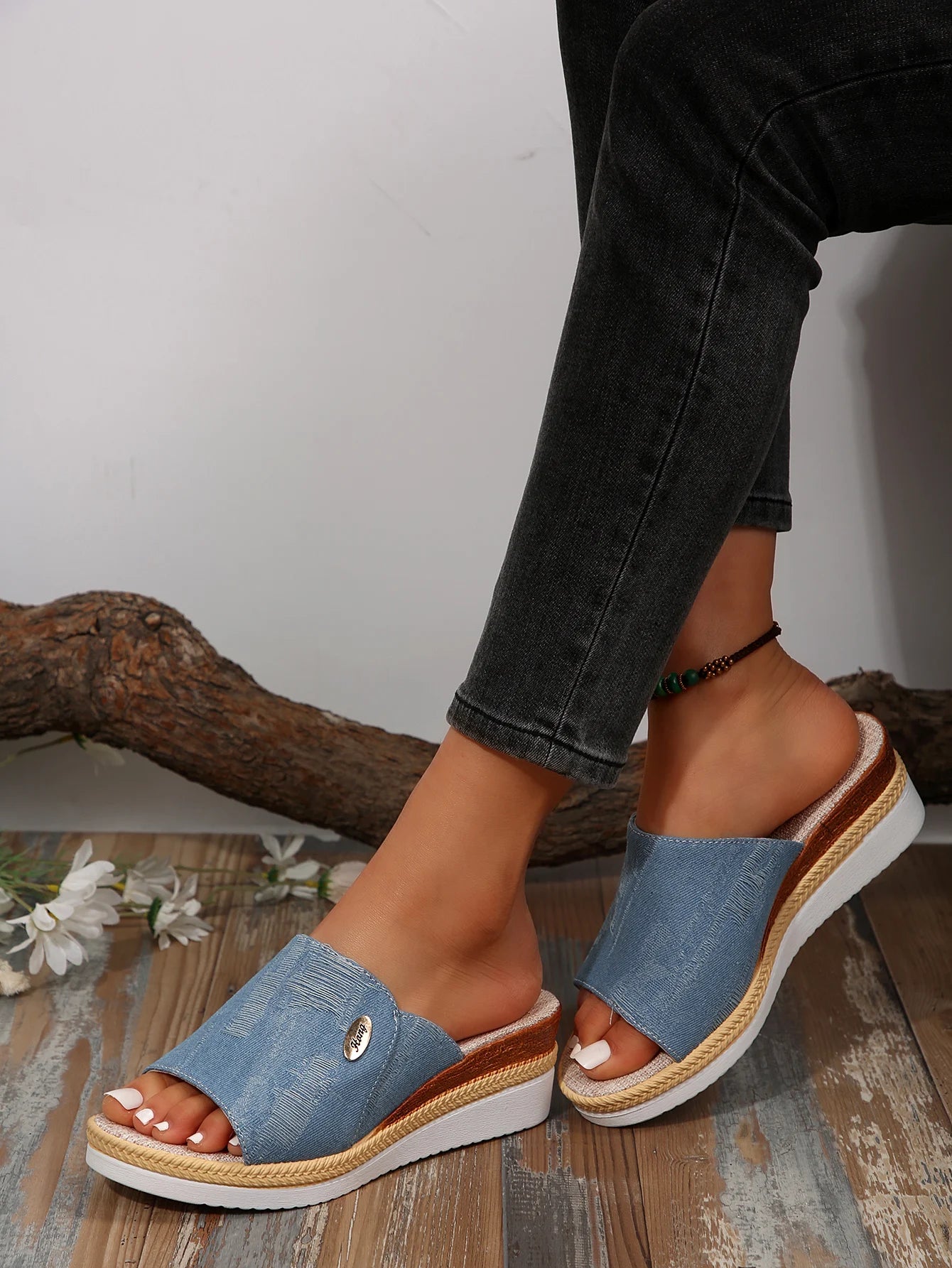 Women's High Heels Slippers New Summer Beach Platform Wedge Sandals Female Fashion Outdoor Ladies Slides Sandalias Mujer -