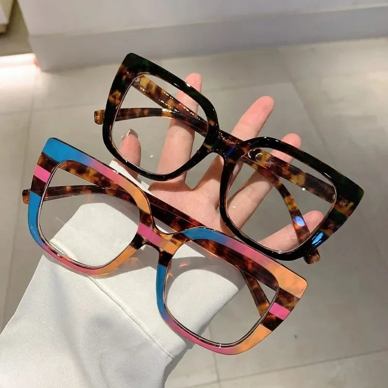 Vintage Anti Blue Light Optical Cat Eye Sexy Ladies Glasses Women Luxury Brand Designer Trend Myopia Prescription Eyewear Frame -