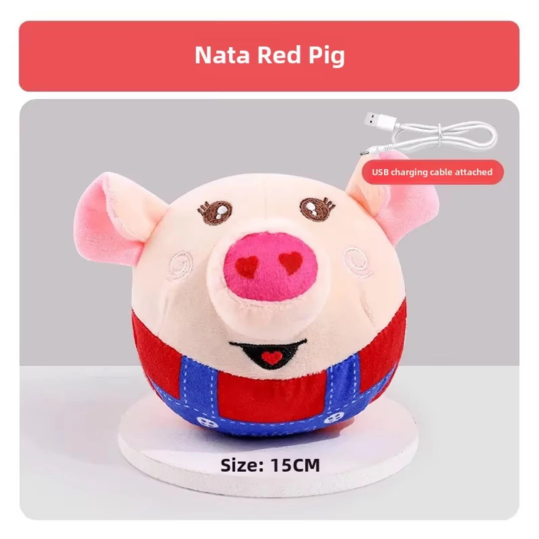 Interactive Puzzle Electric Plush Jumping Ball for dogs -