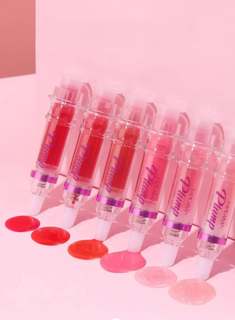 Lip Plumping Booster Lasting Sexy Plumper Glitter Red Nude Lipstick Liquid Waterproof Moisturize Oil Lipgloss Makeup Lip Care -