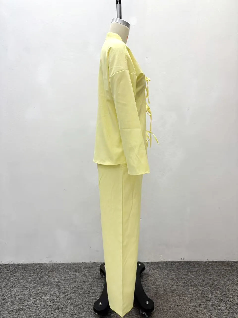 Wide Leg Pants Suit -