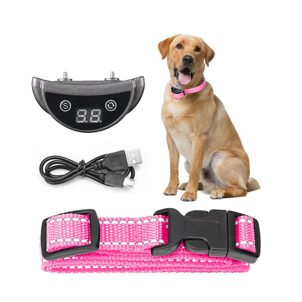 LED Display Automatic Quick Bark Stop Collar -