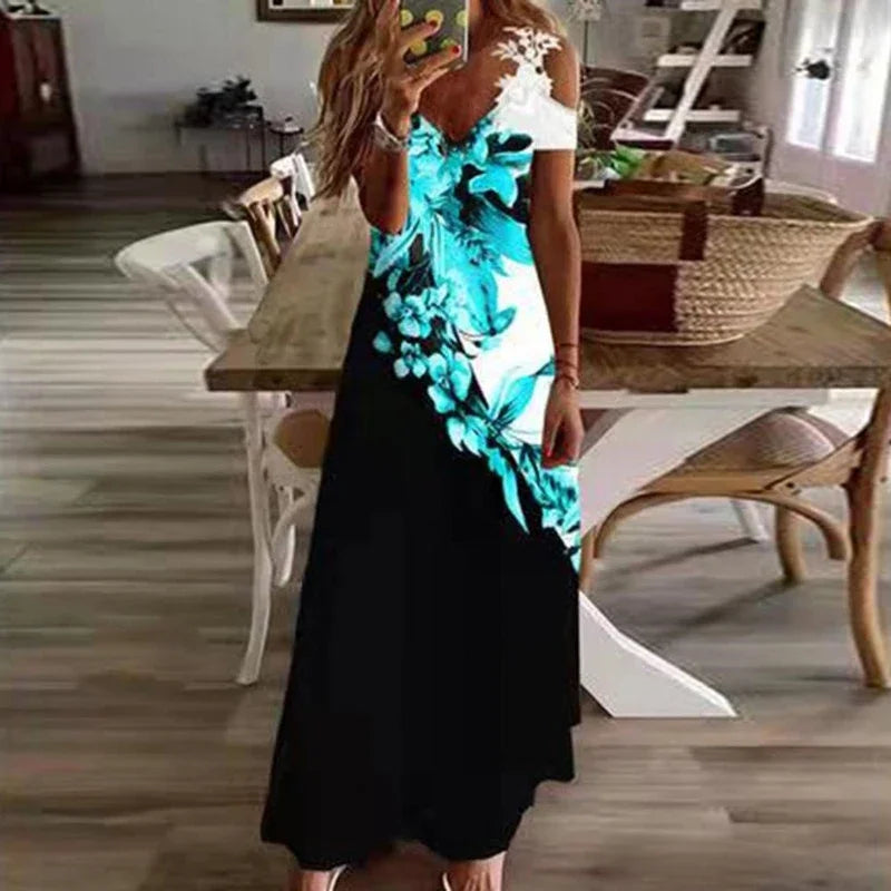 White Lace Sleeveless Dress -