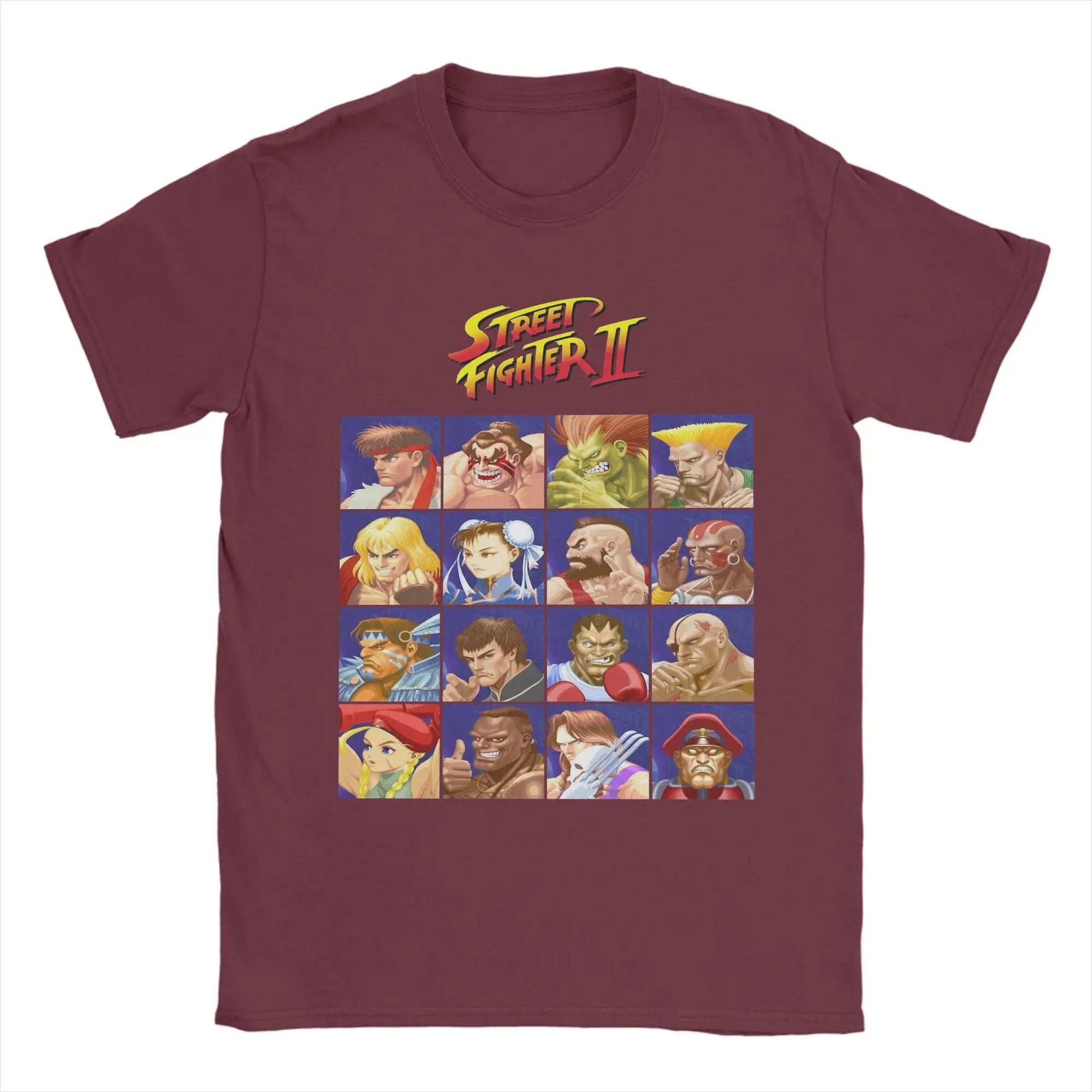Streets Fighters II T Shirts Men -