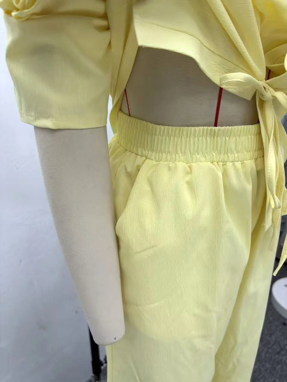 Wide Leg Pants Suit -