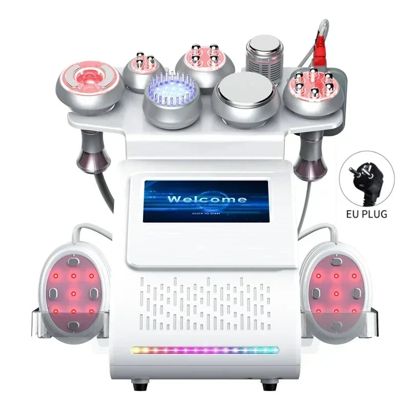9 in 1 Tool Ultrasonic Body Slimming Machine & Anti-Wrinkle Rejuvenation Skin Lift Tighten -