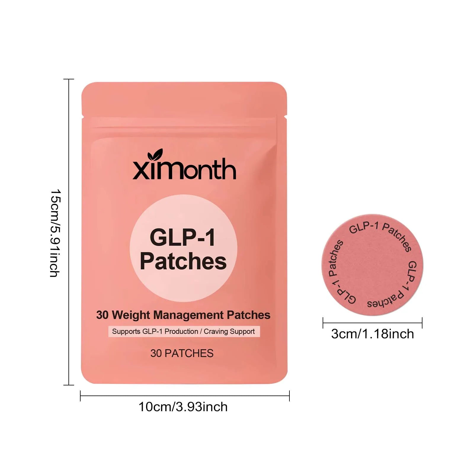 GLP-1 Patches For Body Shaping Fat Burning Anti Cellulite Improve Stomach Control Appetite Increase Metabolism Weight Loss Patch -