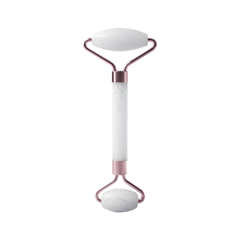 Enhance your skincare routine with this facial roller for the face, neck, and eyes. This resin massage tool can help improve circulation, reduce puffiness, and promote relaxation for a revitalized complexion. -