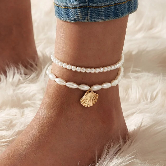 5 Pcs Anklets Set -