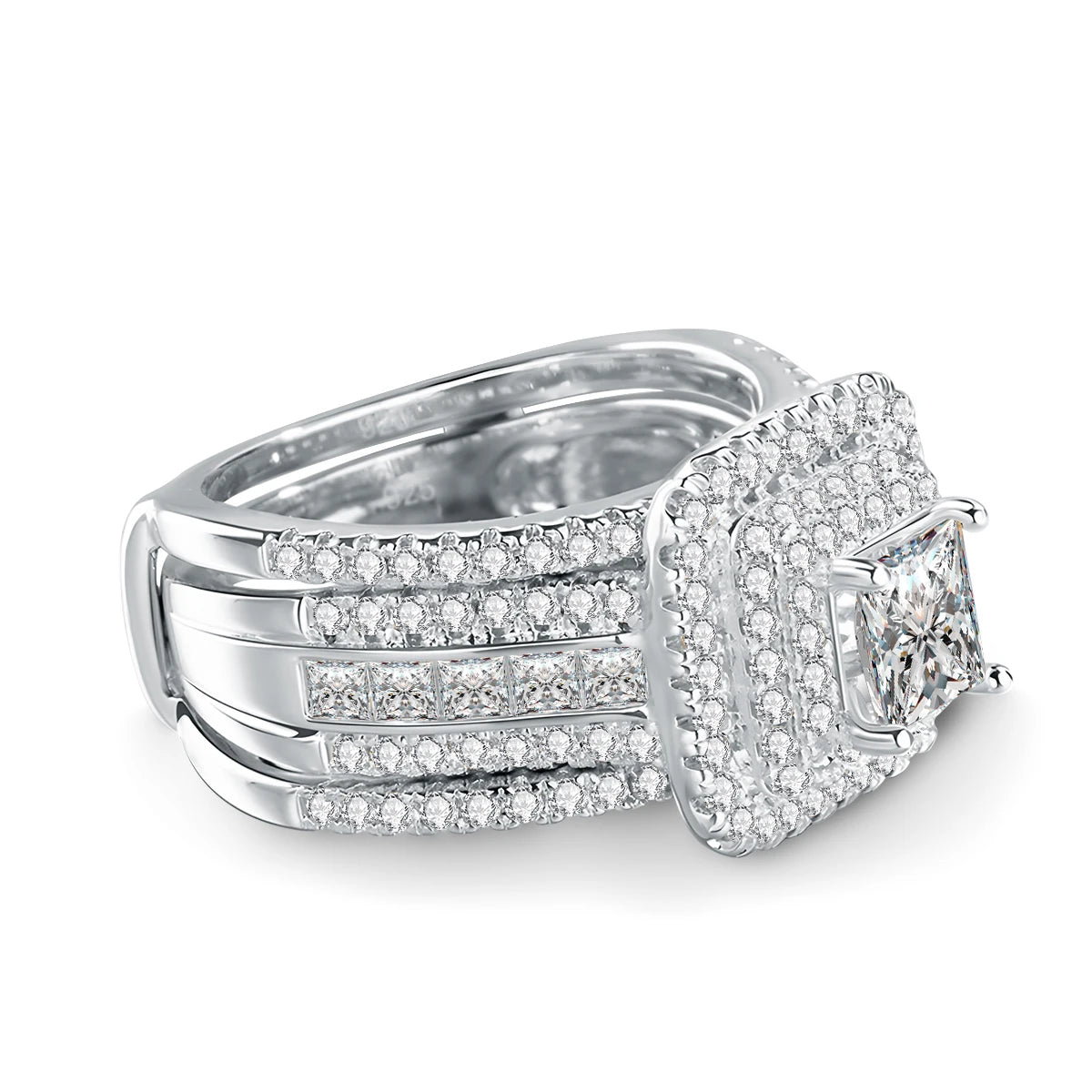 2PCS Moissanite Rings -