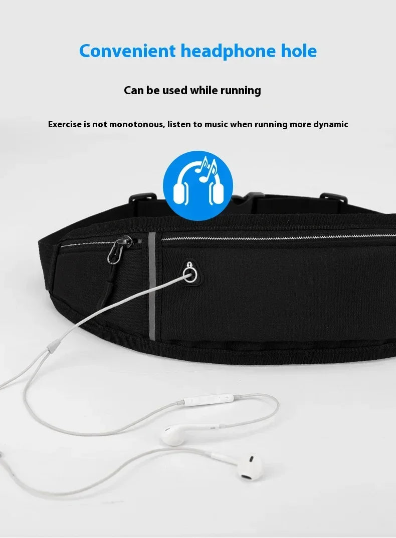 Stay hands-free and organized with this multifunctional waist pack for both men and women. Ideal for running or sports, this sport bag provides convenience and practicality for all your essentials on the go! -