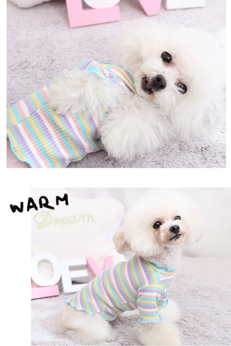 Dress your puppy in style with this cute and cozy vest T-shirt—perfect for keeping your furry friend comfortable and fashionable! -