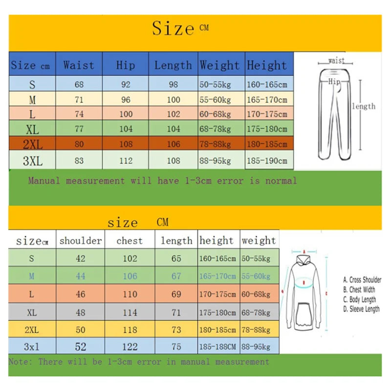Unisex hooded sweatsuit -