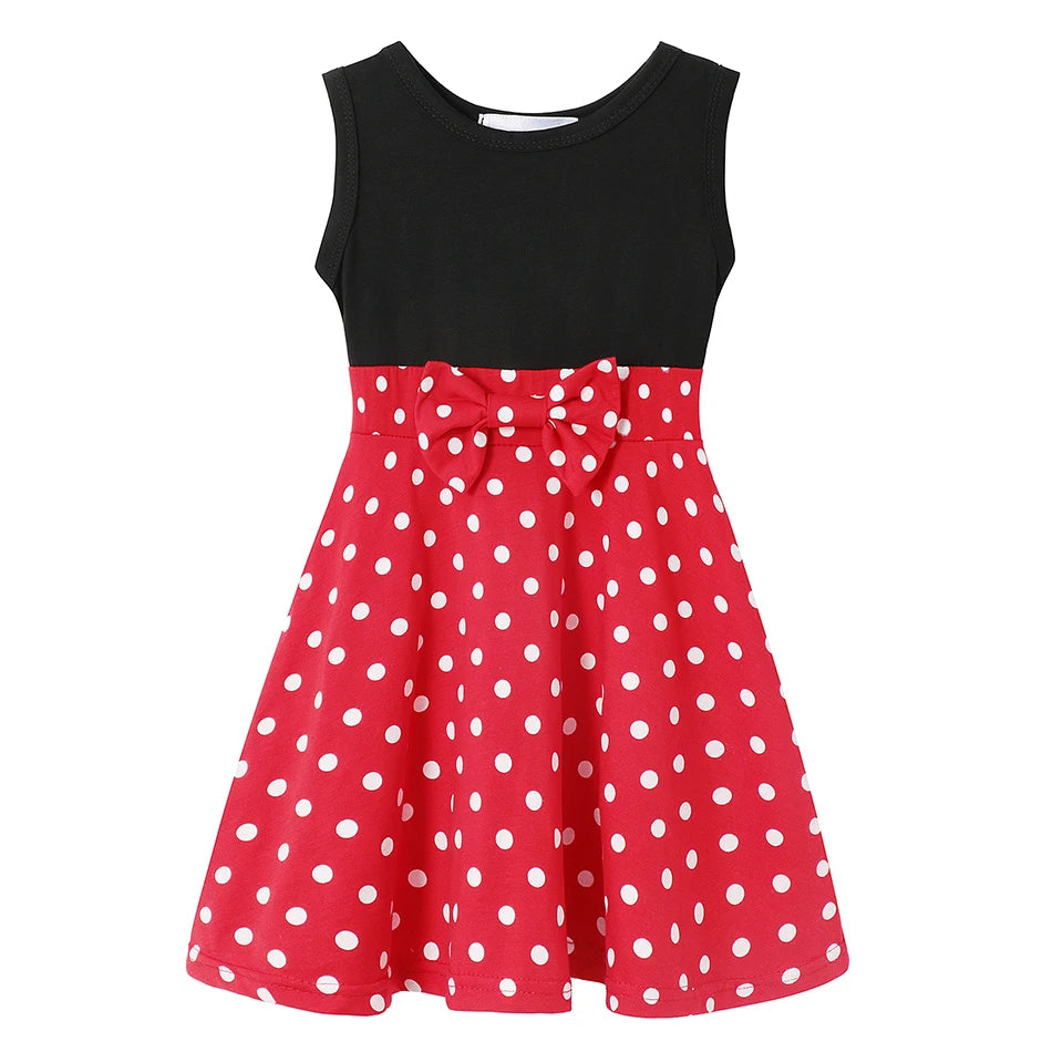 Summer Casual Dress for Girls Mermaid Dress One-Shoulder Sling Short Sleeve Cosplay Princess Costume Casual Vest 2-10 Years -