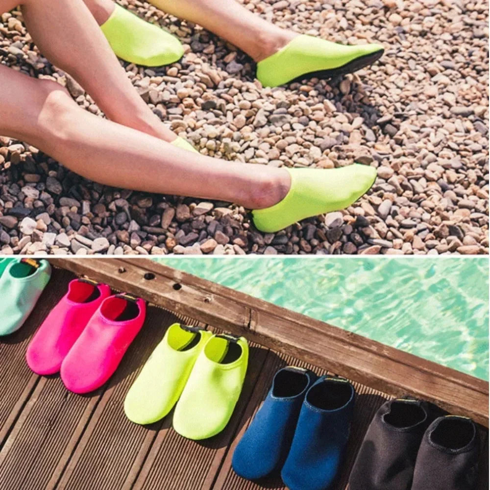Unisex Water Non-Slip Sneaker Shoes Swimming Diving Socks Summer Aqua Beach Sandal Flat Shoe Seaside Socks Slipper for Men Women -