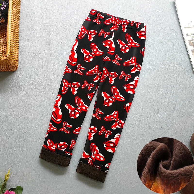 Baby Girl Clothes Kid Legging Girl Winter Autumn Thick Warm Cartoon Leggings Pants Boys Girls Leggings Plus Velvet Trousers -