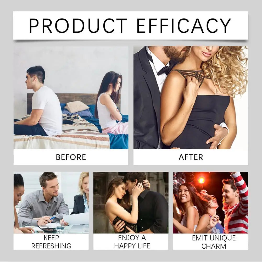 Men's Perfume Charming Whiskey Pheromone Natural Charm Attract Women Long-lasting Refreshing Elegant Fragrance Ideal Gift Dating -