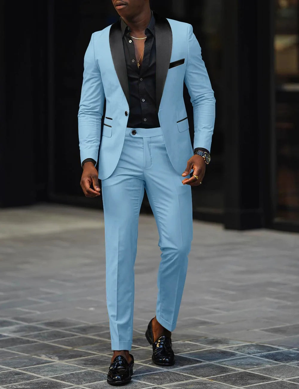 Men's Business Casual Two-piece suit -