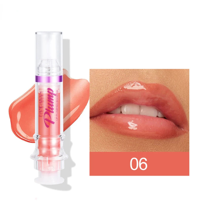 Lip Plumping Booster Lasting Sexy Plumper Glitter Red Nude Lipstick Liquid Waterproof Moisturize Oil Lipgloss Makeup Lip Care -
