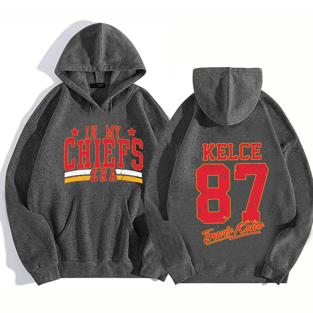 Chiefs Era Sweatshirt Kelce 87 -