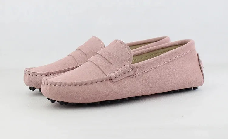 100% Genuine leather Women flats Fashion Handmade Women Casual leather shoes Leather Moccasin Women Driving Shoes Loafers -