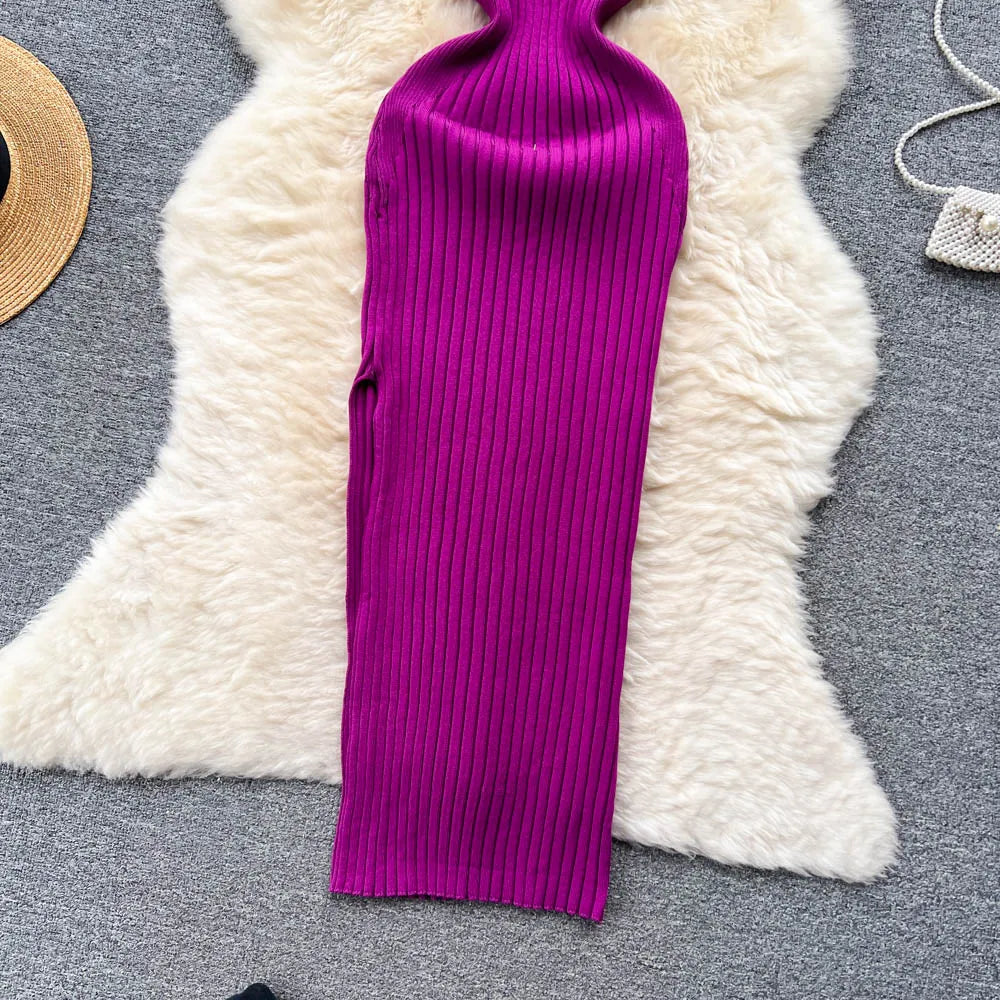 Knitted Dress Slim Fit -