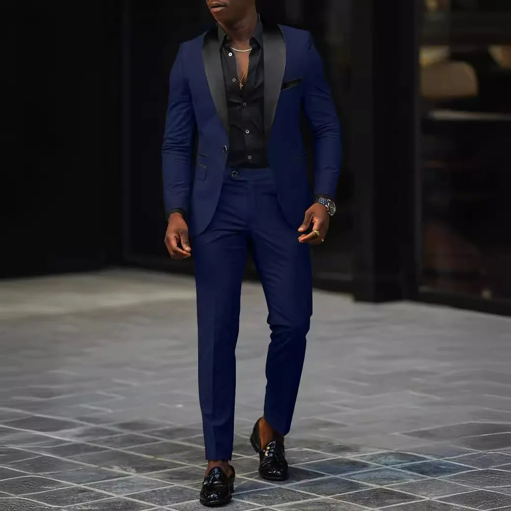 Men's Business Casual Two-piece suit -