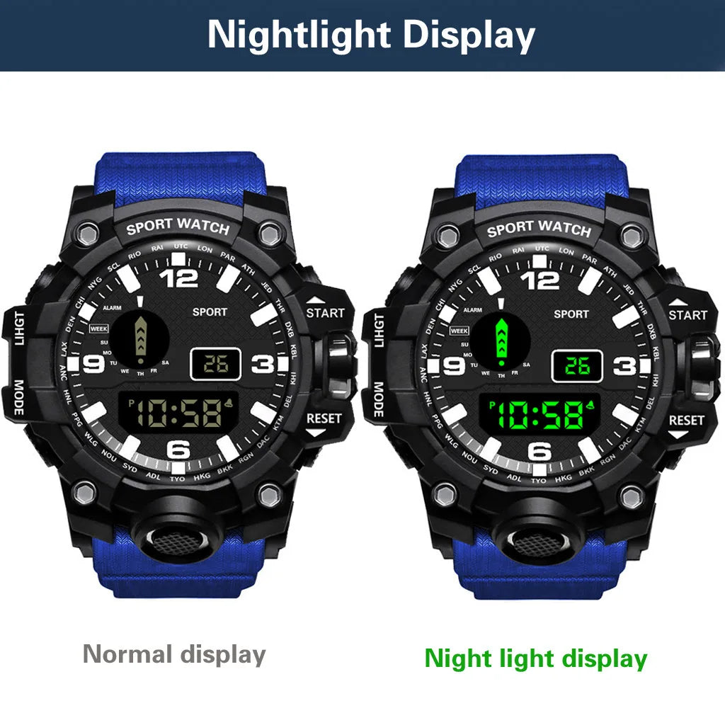 Fashion Men's Watch Sports Electronic Wristwatch -