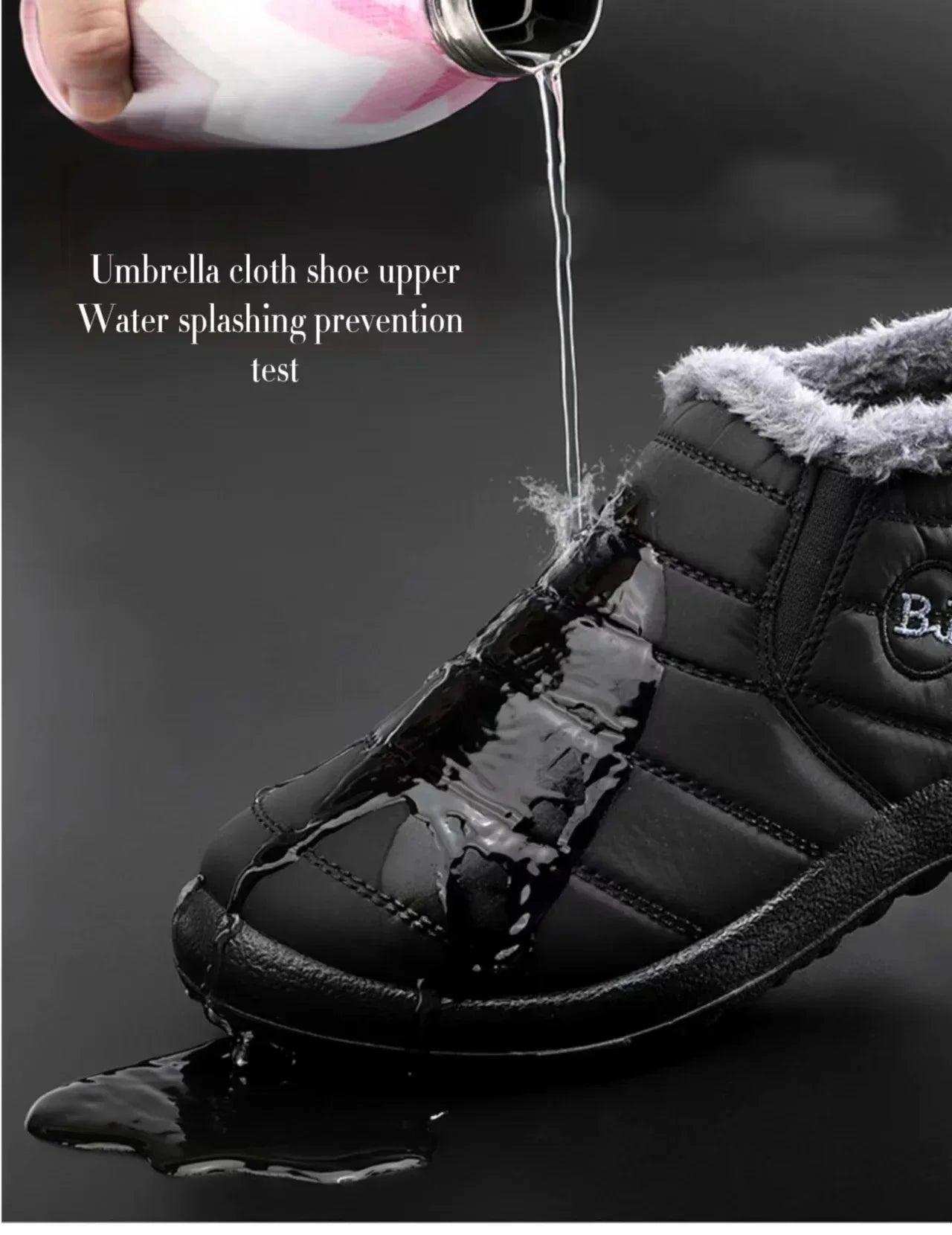 Women Boots Slip On Winter Shoes For Women Waterproof Ankle Boots Winter Boots Female Snow 2024 Black Femininas -