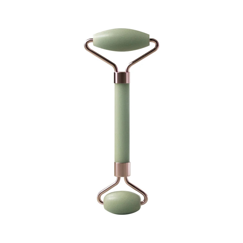 Enhance your skincare routine with this facial roller for the face, neck, and eyes. This resin massage tool can help improve circulation, reduce puffiness, and promote relaxation for a revitalized complexion. -