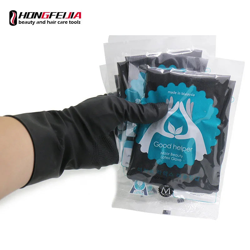 Hairdressing Heat Resistant Gloves Hair Straightener Perm Gloves Salon DIY Hair Styling Tools Anti-skid Hair Dying Gloves -