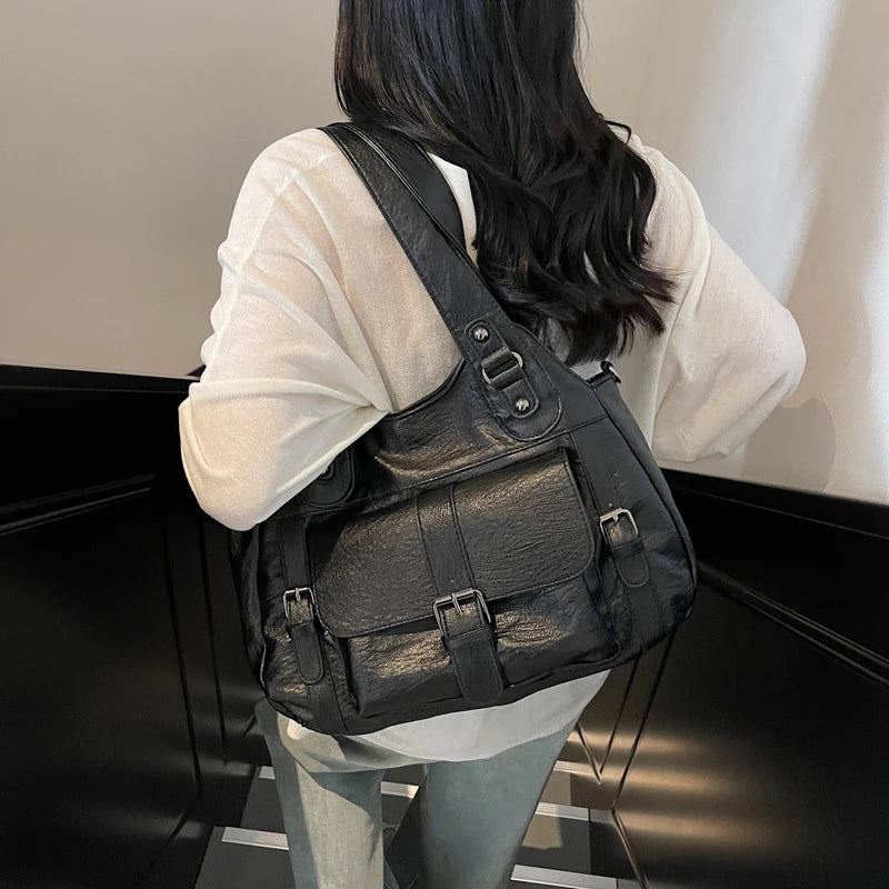 Make a statement with these luxurious handbags for women, crafted from leather and designed to be worn as shoulder bags. Elevate your style with these sac de luxe femme accessories, perfect for a chic and sophisticated look! -
