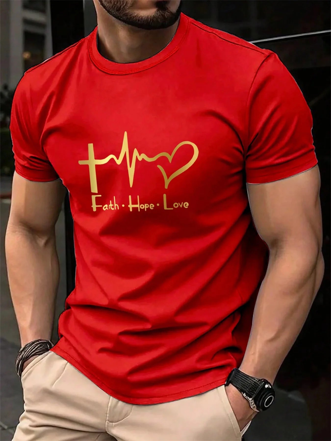 Men's FAITH HOPE LOVE T-shirt -