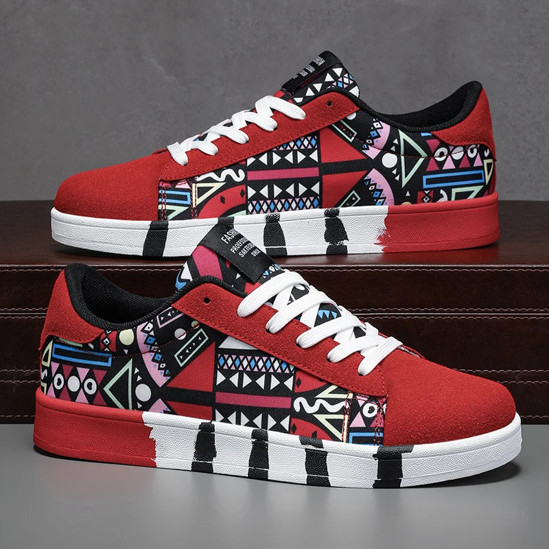 Men Flat Bottomed Shoes Fashion Popular with Colorful Outdoor Sneakers That Comfort Non Slip High-quality Fitness Leisure Shoes -
