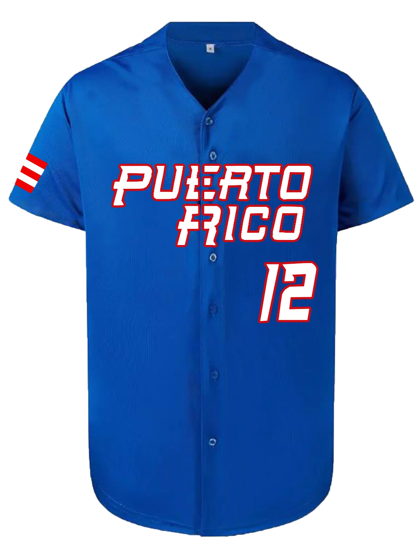 Men's Baseball Jersey Puerto Rico -