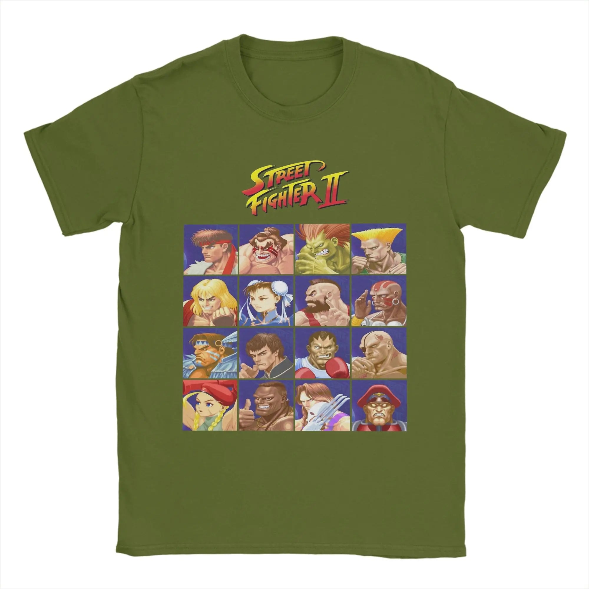 Streets Fighters II T Shirts Men -