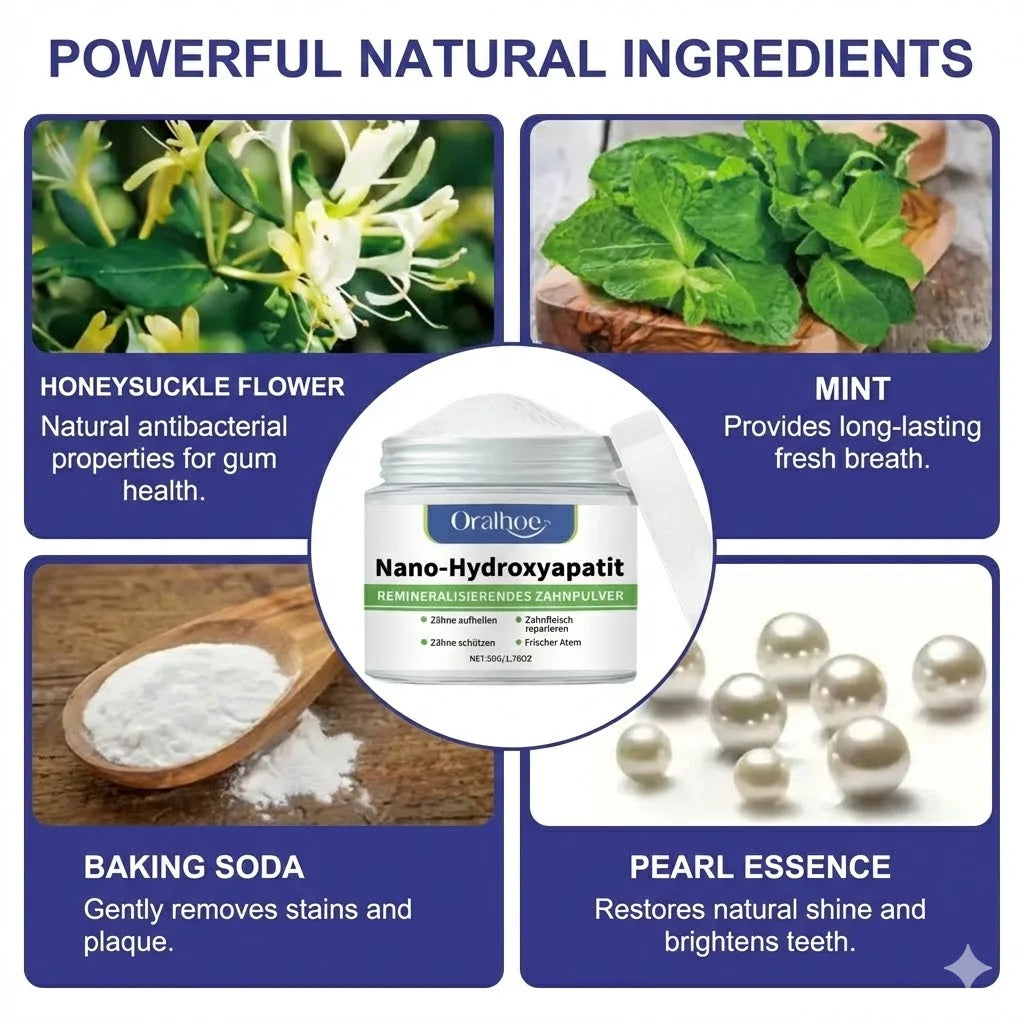 Winter Whitening Tooth Powder: Enamel Repair, Deep Cleaning & Long-Lasting Fresh Breath -