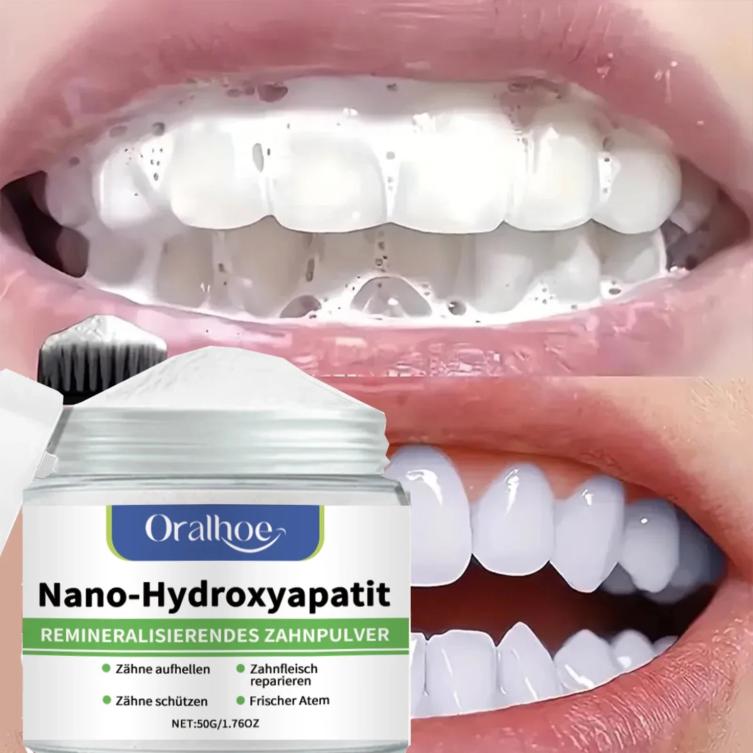 Winter Whitening Tooth Powder: Enamel Repair, Deep Cleaning & Long-Lasting Fresh Breath -