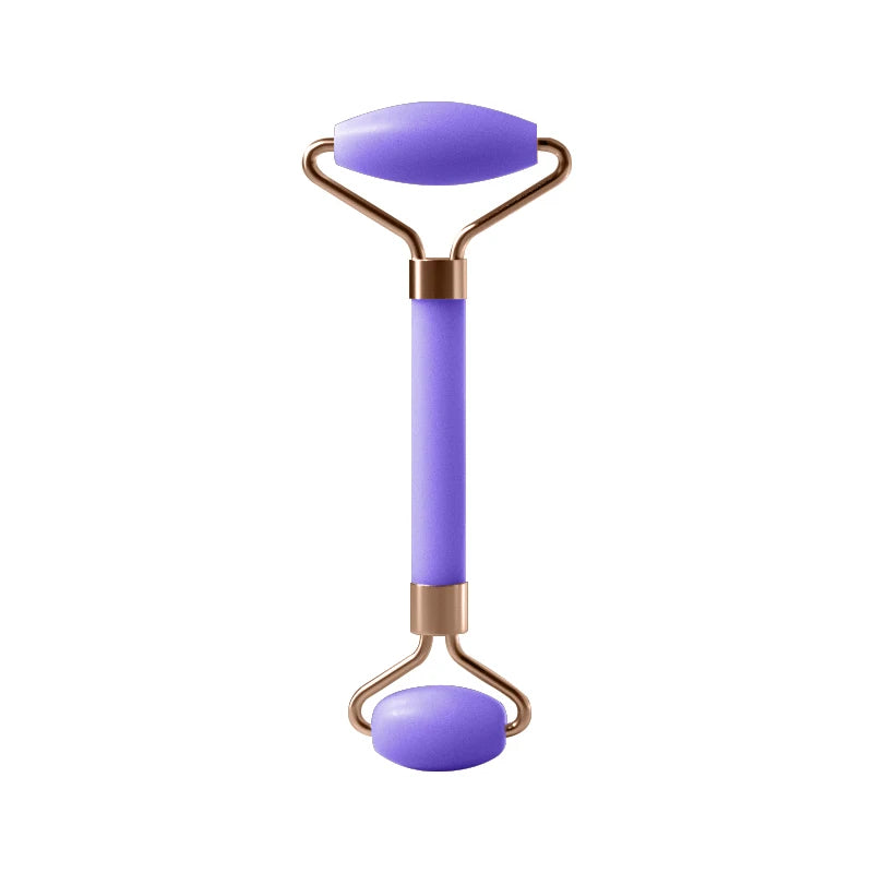 Enhance your skincare routine with this facial roller for the face, neck, and eyes. This resin massage tool can help improve circulation, reduce puffiness, and promote relaxation for a revitalized complexion. -