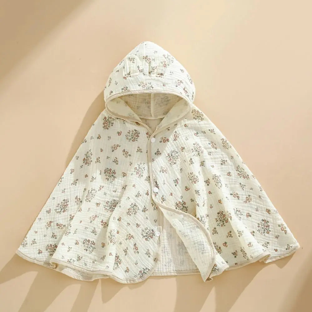 Keep your little ones stylish and comfy with this cute, lightweight cotton cloak shawl—perfect for both boys and girls! -