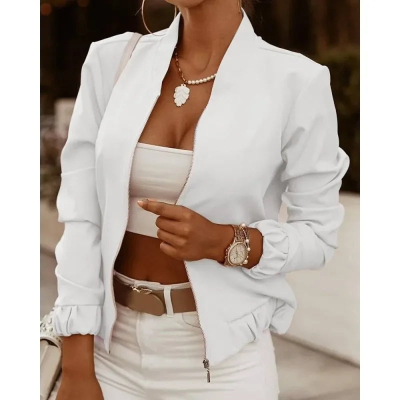 Stay stylish and warm with this women's jacket—perfect for any season! -