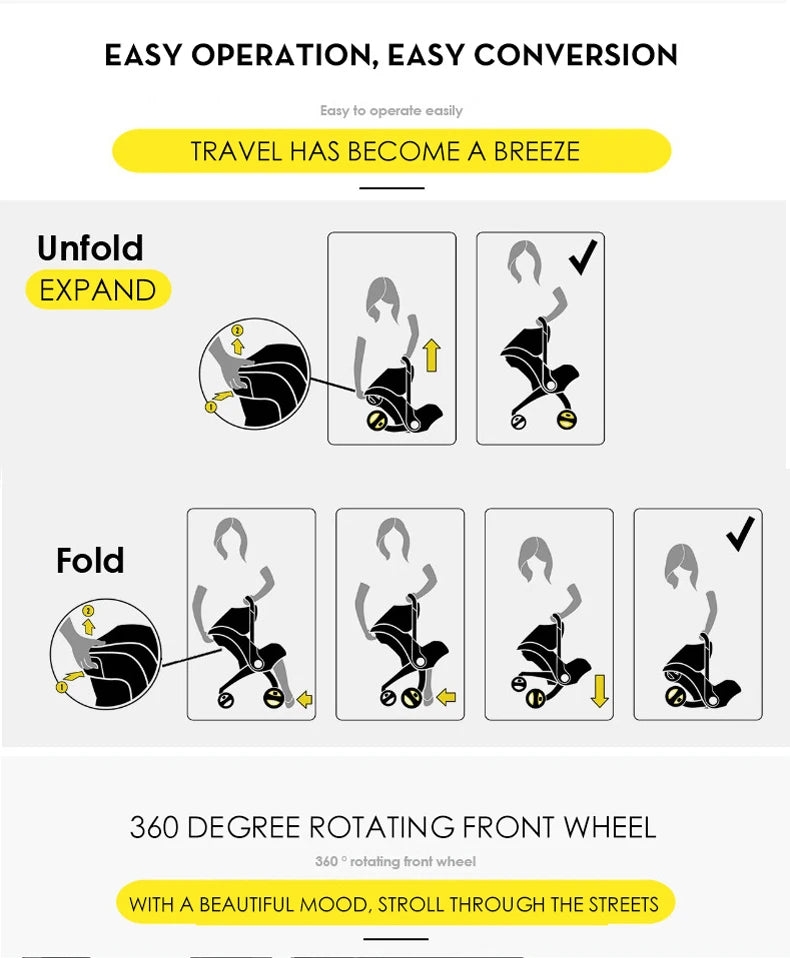 Multi-Functional Stroller Travel Stroller (Light) -